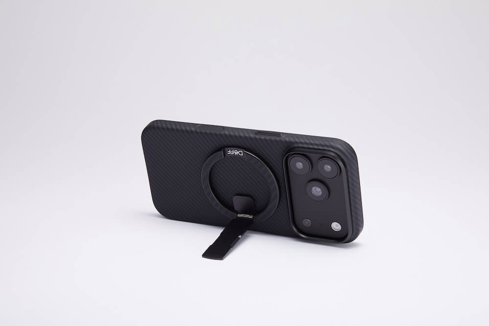 MagSnap 薄型アルミ折りたたみ式スマホスタンド