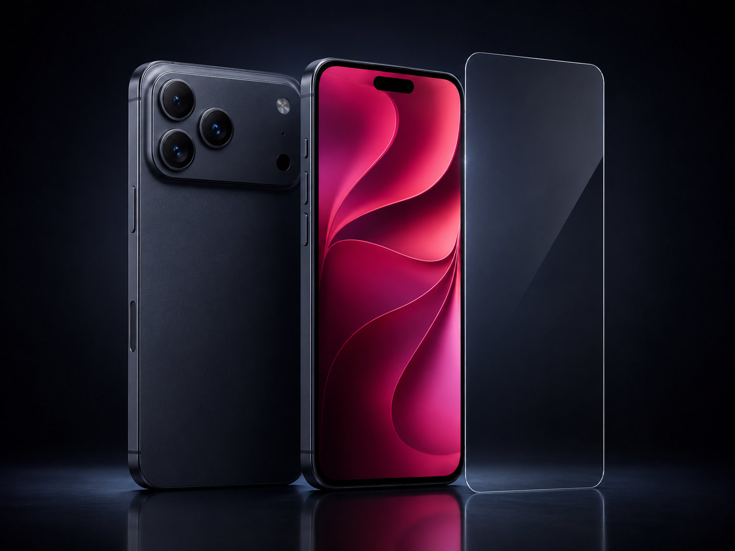 iPhone 18 Proとガラスフィルムのプレミアムなプロダクトカット