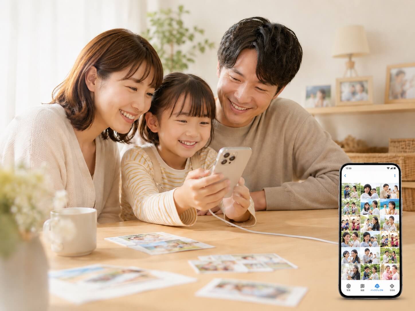 家族写真のバックアップに