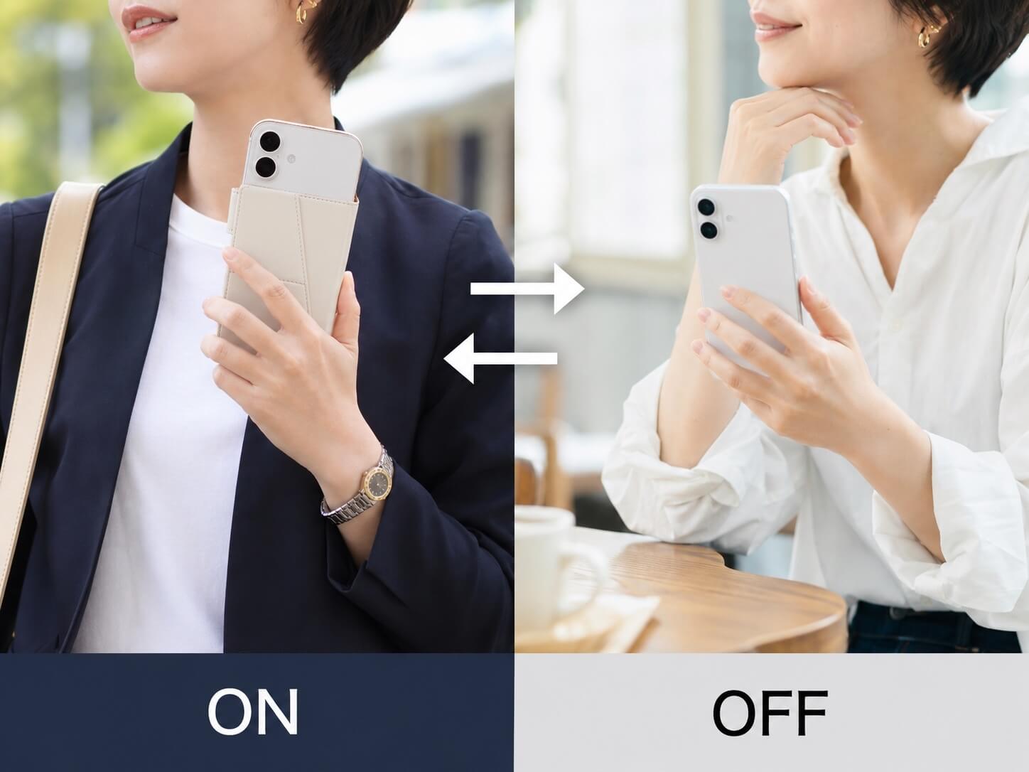 SNAPCOVER2は必要に応じてON/OFFできる