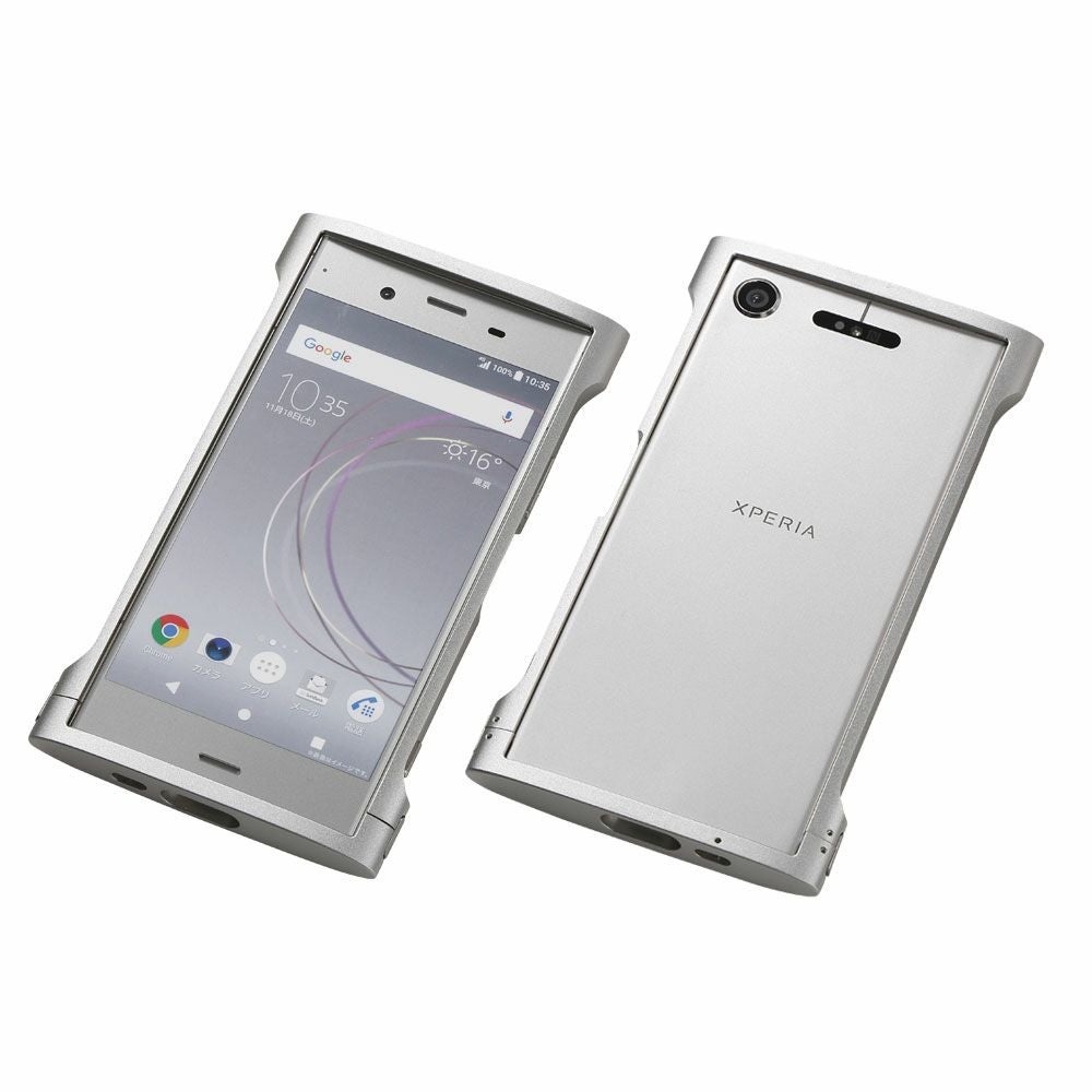 CLEAVE Aluminum Bumper Chrono for Xperia XZ1