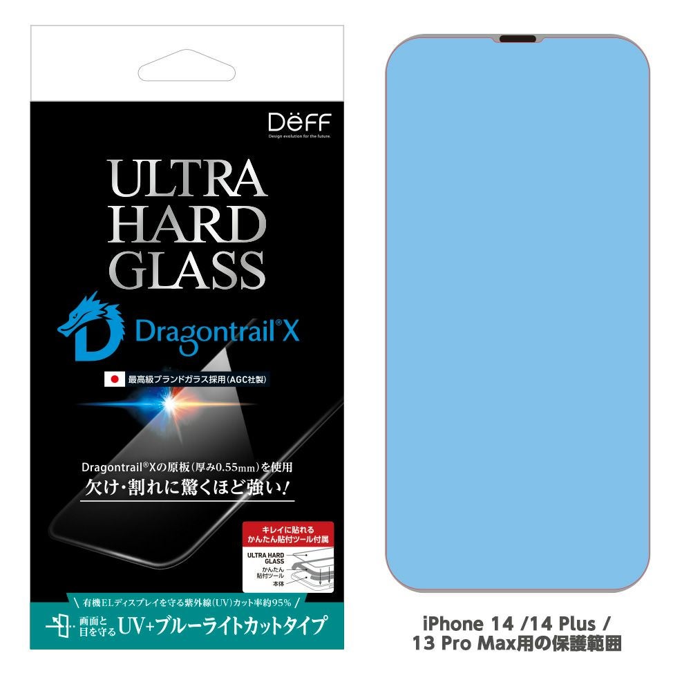 ULTRA HARD GLASS for iPhone 14 Series UVカット+ブルーライトカット