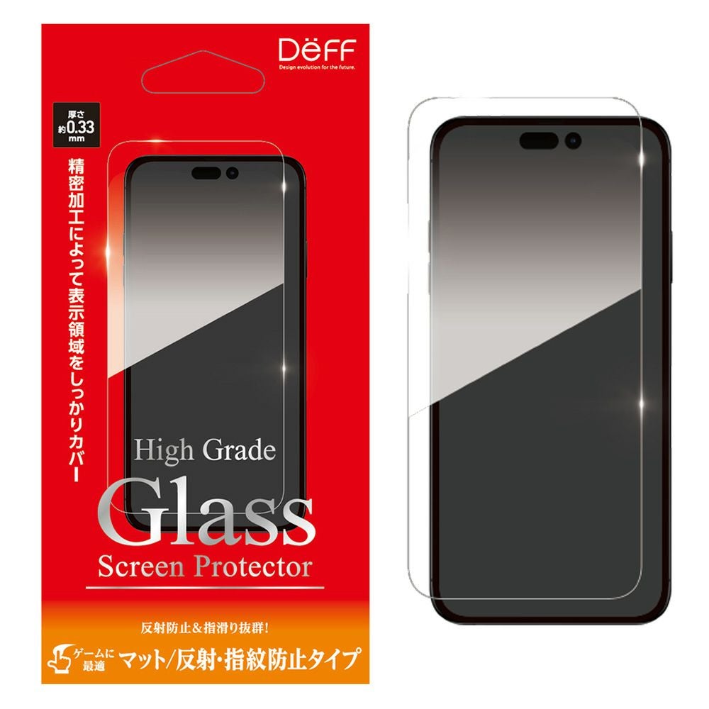 High Grade Glass Screen Protector for iPhone15 / 15 Pro （マット
