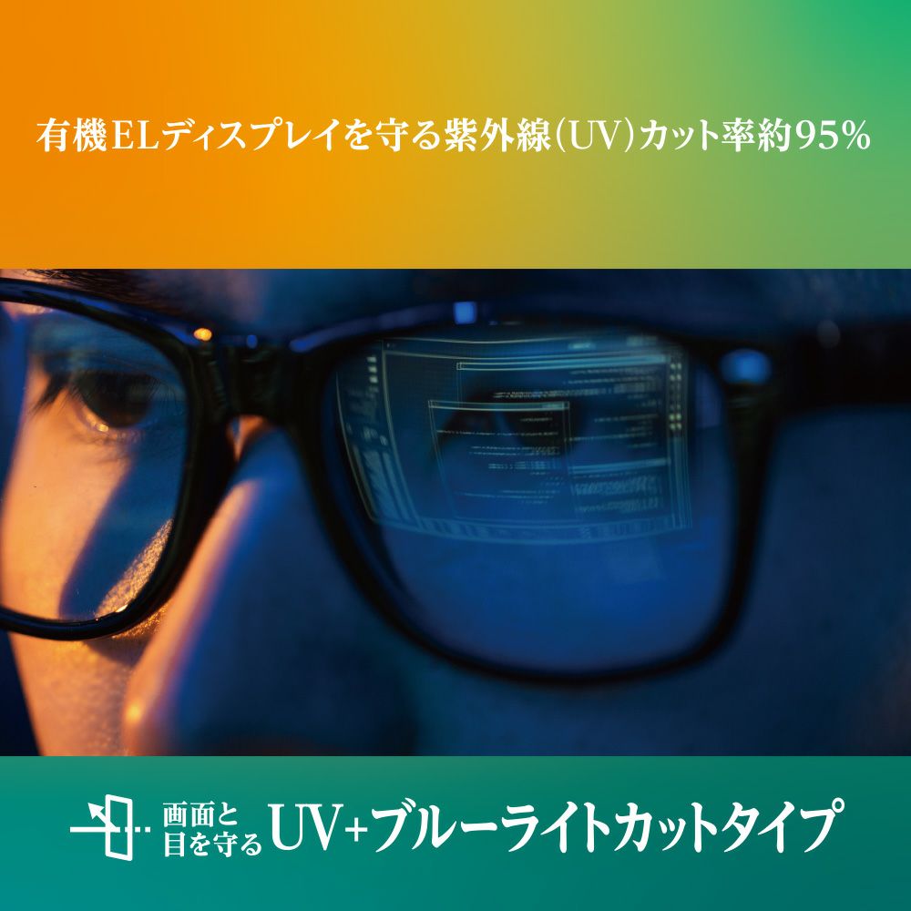 Sheldrake 49 1704　UV、ブルーライトカット仕様 SUPER TOUGH GLASS for iPhone15 Series （UVカット・ブルーライトカット)