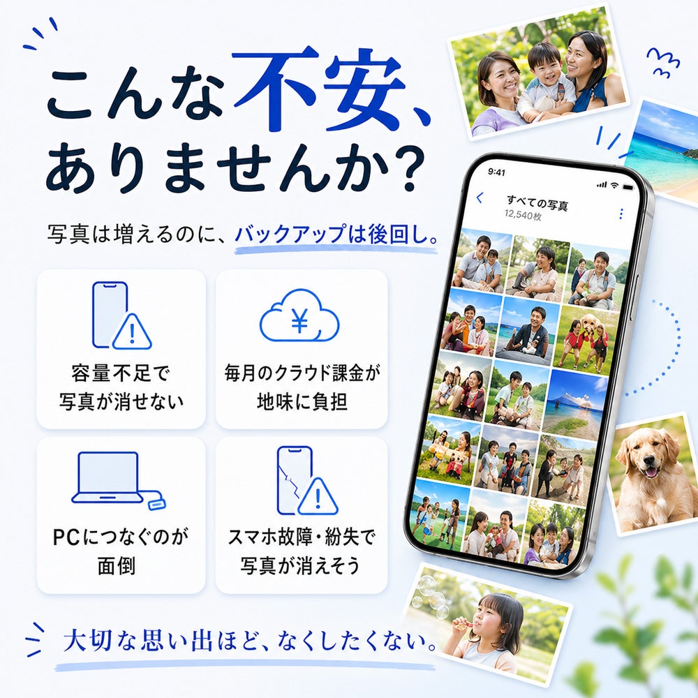 PhotoPower plus - こんな不安ありませんか？