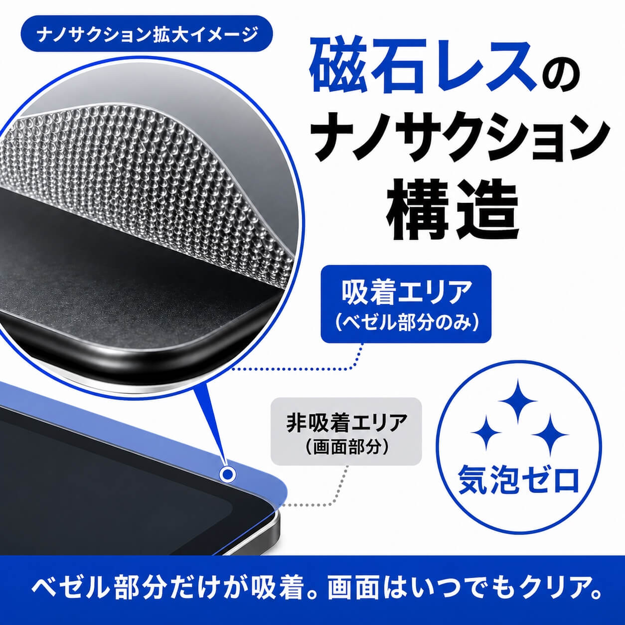 Deff iPad用 ナノサクション プライバシーフィルム 着脱式 覗き見防止