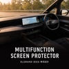 日産エルグランドE53専用MULTIFUNCTION SCREEN PROTECTORの車内装着イメージ