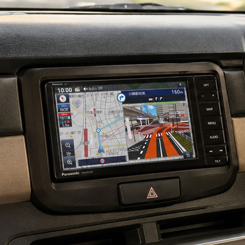 スズキ車に装着したパナソニック製スタンダードワイド7インチナビ