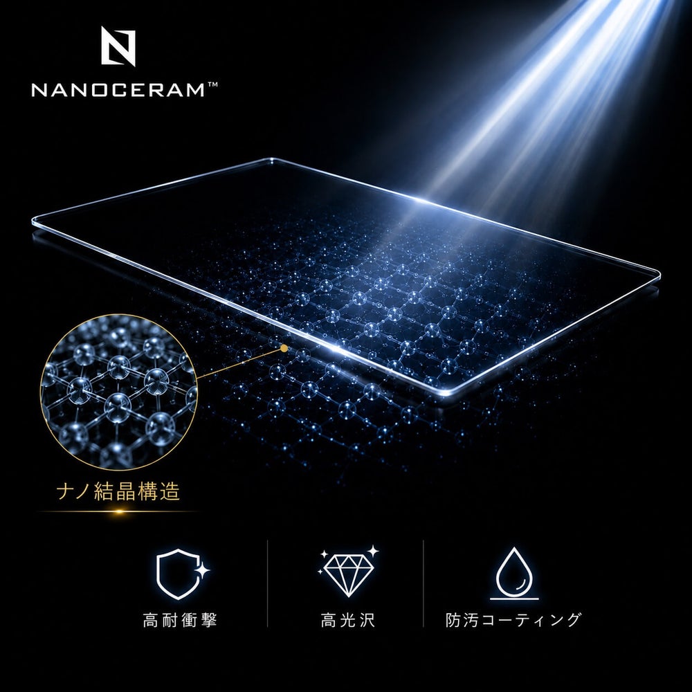 ナノ結晶化ガラスセラミックス NANOCERAM を採用したガラスプレート